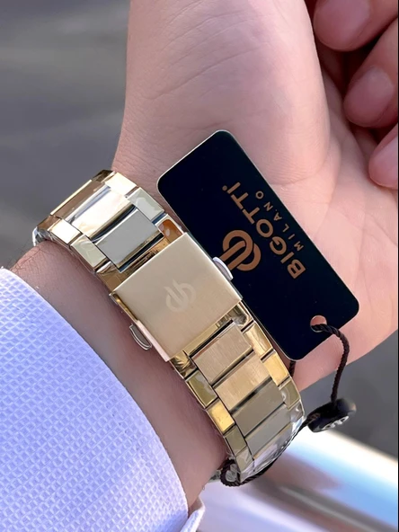 Bigotti Özel Kutulu Nişan Ve Damat Saati 2 Yıl Garantili İç Fonksiyonları Aktif Erkek Kol Saati BX04 - Resim 5