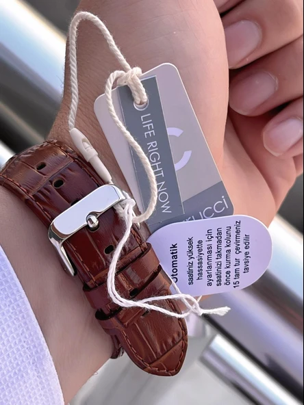 Ferucci Otomatik Ay/Güneş Kadran Özellikli 30 Mt Suya Dayanıklı Erkek Kol Saati EFC.03343.04 - Resim 4