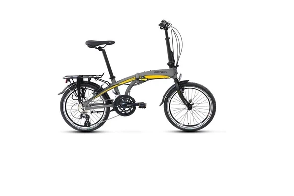 CARRARO FLEXI 116 V KATLANIR BİSİKLET 320H V 20 JANT 16 VİTES MAT KÜL GRİ SİYAH SARI ürün görseli