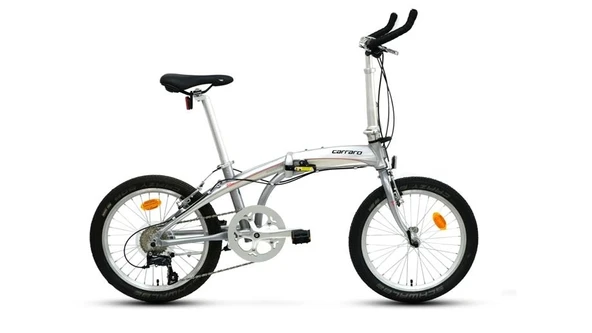 CARRARO FLEXI ARGENTO KATLANIR BİSİKLET 320H V 20 JANT 9 VİTES  GÜMÜŞ KROM KIRMIZI ürün görseli