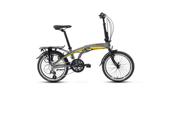 CARRARO FLEXI 116 V KATLANIR BİSİKLET 320H V 20 JANT 16 VİTES MAT KÜL GRİ SİYAH SARI ürün görseli 1