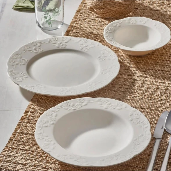 Güral Porselen 24 Parça Carmina Yemek Takımı - 3