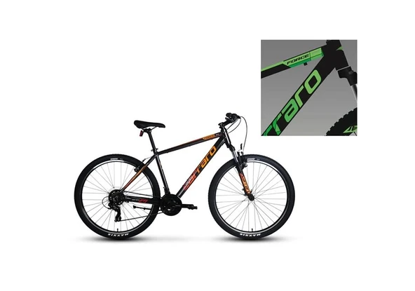 CARRARO FORCE 900 ERKEK DAĞ BİSİKLETİ 520H V 29 JANT 21 VİTES MAT SİYAH YEŞİL GÜMÜŞ ürün görseli