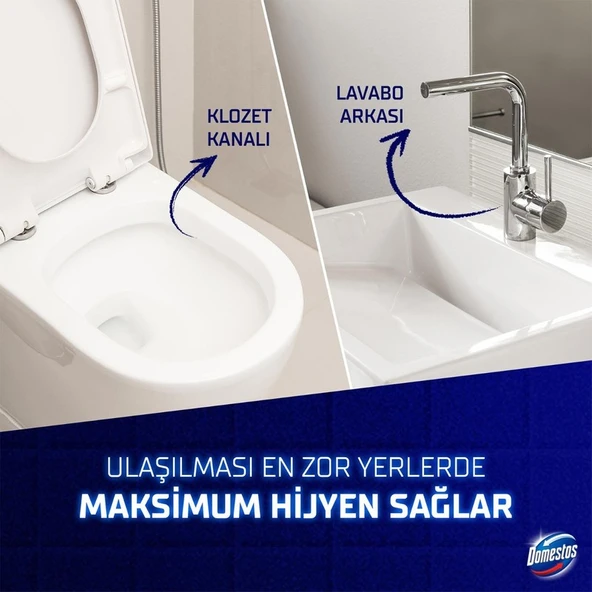 Domestos Köpük Gücü Köpük Çamaşır Suyu Beyaz Sabun 450 ml x3 - Resim 5