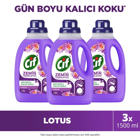 Cif Zemin Temizleyici Lotus 1500 ml X3 ürün görseli
