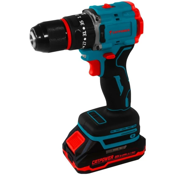 CATPOWER 1025 Akülü Darbeli Vidalama 13MM 20V Lİ-İON 2.0Ah - 1