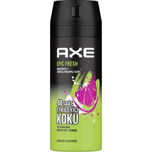 Axe Erkek Deodorant & Bodyspray Epic Fresh 48 Saat Etkileyici Koku 150 ml - Resim 2