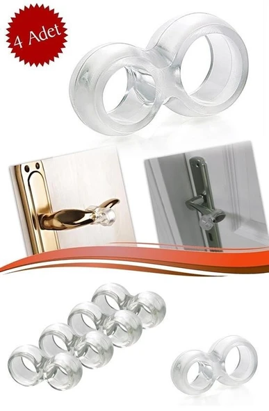 Silikon Kapı & Pencere Vurma Önleyici Stoper Kapı Tamponu 4 Adet ürün görseli