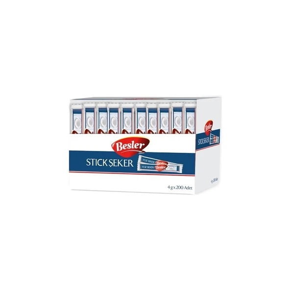 Besler Stick Şeker 200 Adet 4 gr ürün görseli