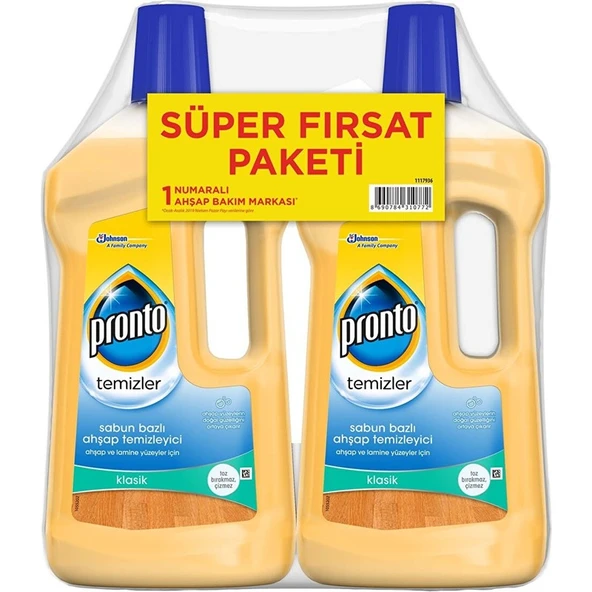 Pronto Ahşap Yüzey Temizleyici Klasik 2'li Paket 2X750ML ürün görseli