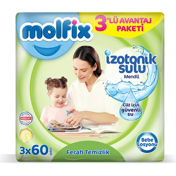 Molfix Islak Havlu Bebe Losyonlu 3X60 Adet ürün görseli