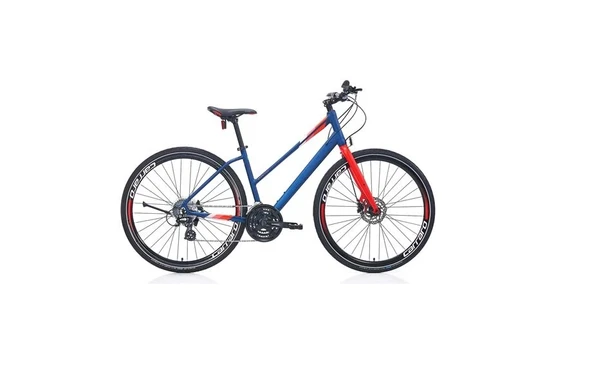 CARRARO SPORTIVE 325 KADIN ŞEHİR BİSİKLETİ 400H HD 28 JANT 24 VİTES MAT LACİVERT NAR ÇİÇEĞİ ürün görseli