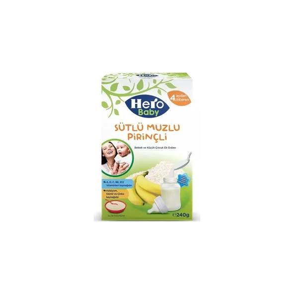 Ülker Hero Baby Sütlü Muzlu Pirinçli 240 gr ürün görseli