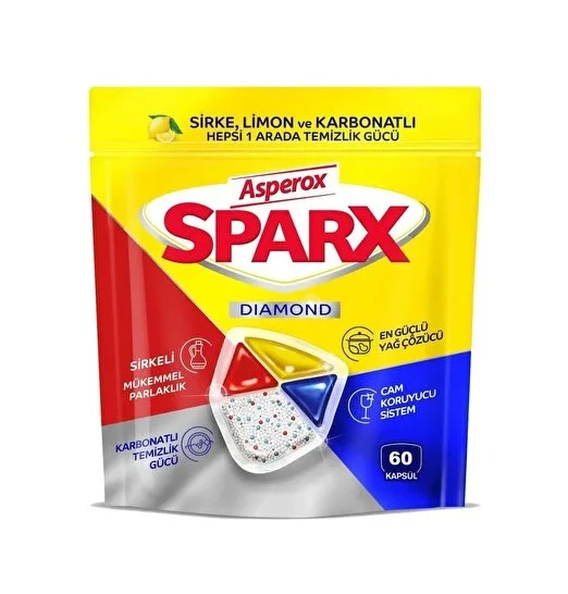 Asperox Sparx Bulaşık Makinesi Tableti Hepsi Bir Arada 30'lu ürün görseli