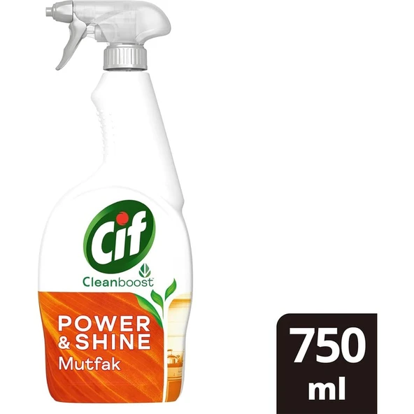 Cif Power Shine Temizleyici Mutfak Yağ Çözücü 750 ml - Resim 2