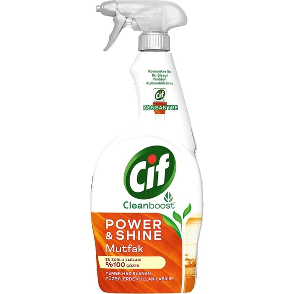 Cif Power Shine Temizleyici Mutfak Yağ Çözücü 750 ml ürün görseli