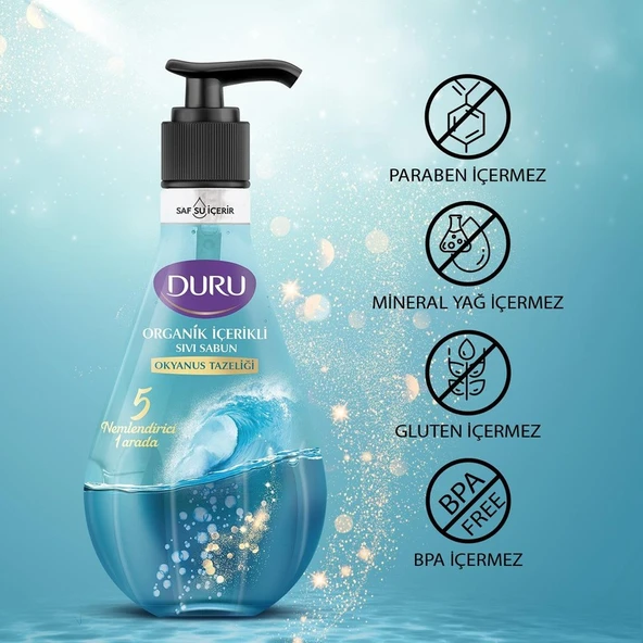 Activex Duru Sıvı Sabun Okyanus 500 ml x 3 Adet - Resim 3