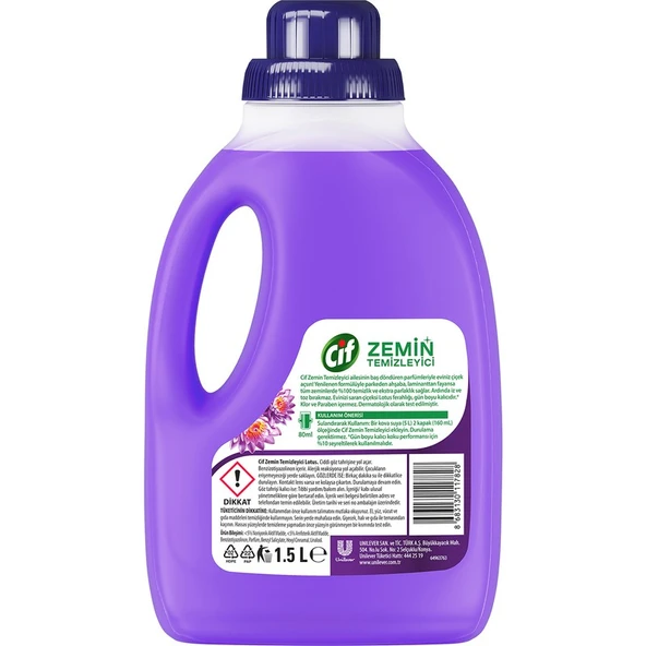 Cif Zemin Temizleyici Lotus 1500 ml - Resim 8