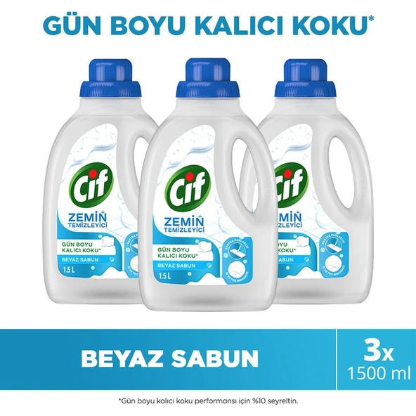Cif Zemin Temizleyici Beyaz Sabun 1500 ml X3 ürün görseli