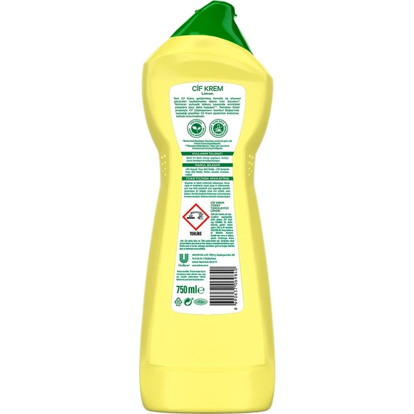 Cif Krem Temizleyici 750 ml Limon - 3