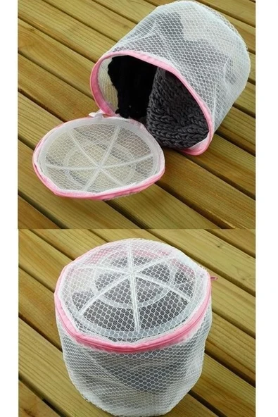 Sütyen Yıkama Filesi Tam Korumalı Hassas Çamaşır Yıkama Aparatı - Resim 6