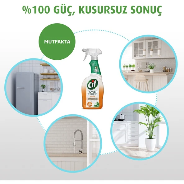 Cif Power&Shine Mutfak 750 ml + Cif Power&Shine Banyo 750 ml - Resim 5