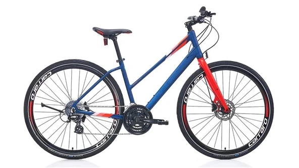 CARRARO SPORTIVE 325 KADIN ŞEHİR BİSİKLETİ 480H HD 28 JANT 24 VİTES MAT LACİVERT NAR ÇİÇEĞİ - 1