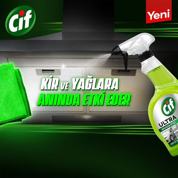 Cif Ultra Anında Etki Kir ve Yağ Çözücü 1025 ml - Resim 6