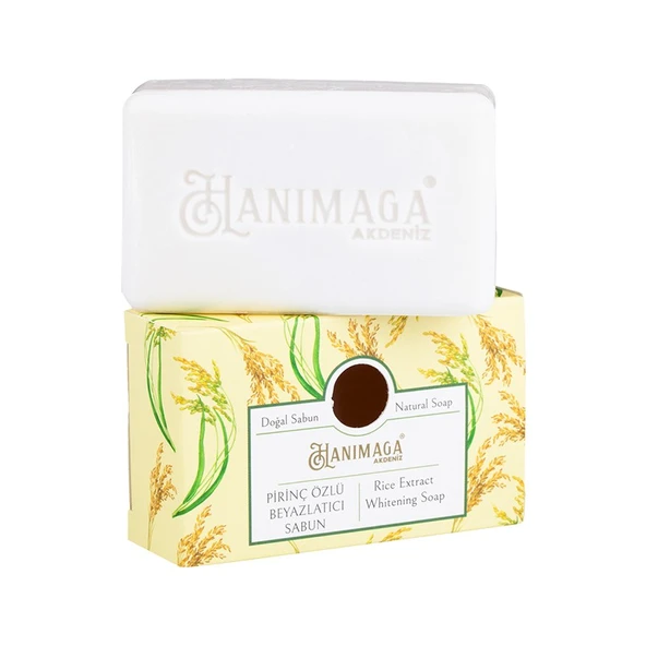 HANIMAGA Akdeniz Pirinç Özlü Beyazlatıcı Sabun 100 gr - Resim 3