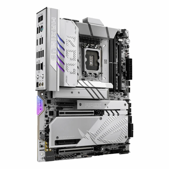 Asus ROG Maximus Z890 Apex DDR5 (9600MHz)OC M.2 USB-C PCIe 5.0 1851P ATX Anakart - Resim 3