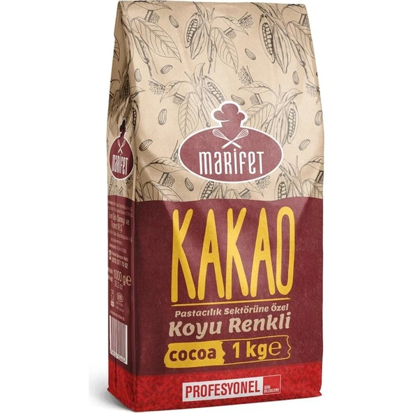 Marifet Alkalize Toz Kakao 1 kg ürün görseli