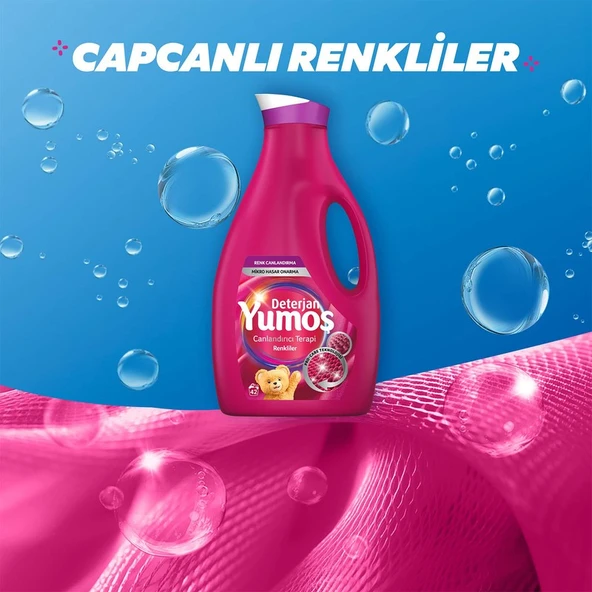 Yumoş Sıvı Deterjan Renkliler İçin Canlandırıcı Bakım 2520 ml - Resim 4