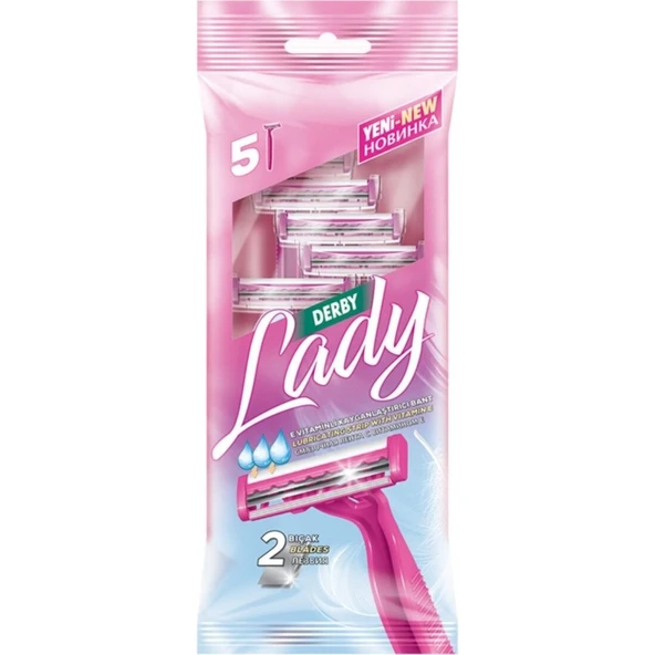 Derby Tıraş Bıçağı 5'Li Poşet Lady ürün görseli