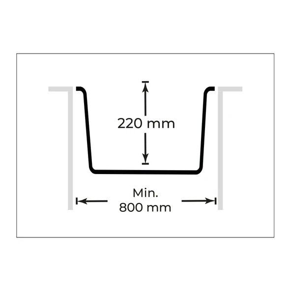 REAL STONE K003 DIDYMA 58 GRANİT EVİYE SİYAH 76.5 x 50 Cm Tezgah Üstü - Resim 4