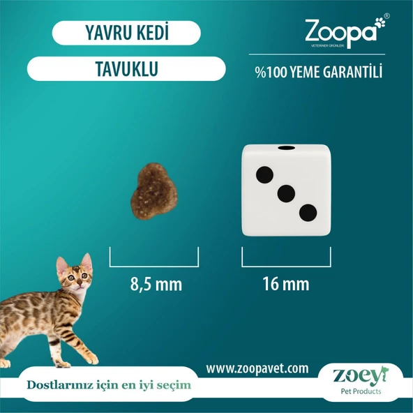 Zoey Tavuklu Yavru Kedi Maması 15 KG - Resim 4