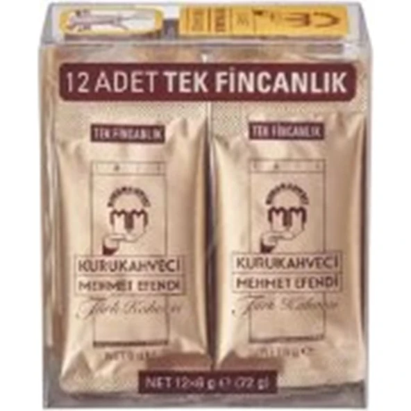 Kurukahveci Mehmet Efendi Türk Kahvesi 6 G x 12 Adet ürün görseli