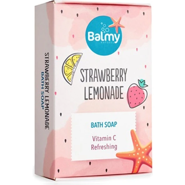 Balmy Naturel Balmy Çilek Limon Esanslı Katı Sabun 110 gr ürün görseli