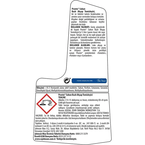 Pronto Ahşap Yüzey Temizleyici Klasik 2'li Paket 2X750ML - Resim 2