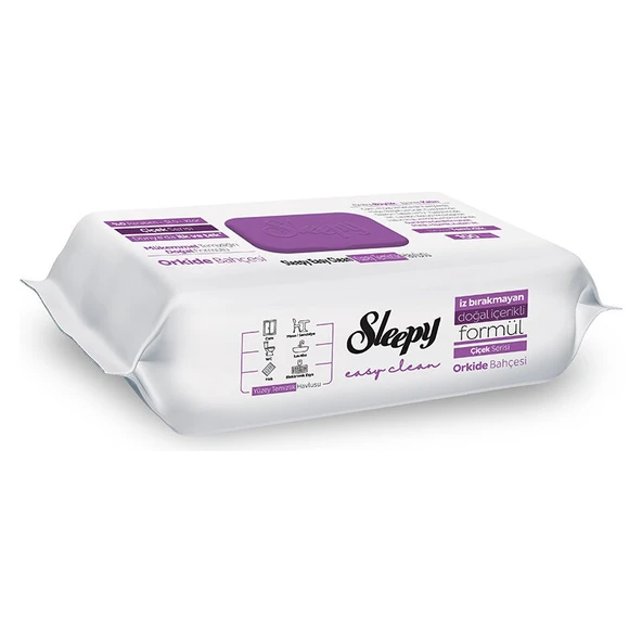 Sleepy Yüzey Temizlik Havlusu Orkide Bahçesi 100'LÜ - Resim 2