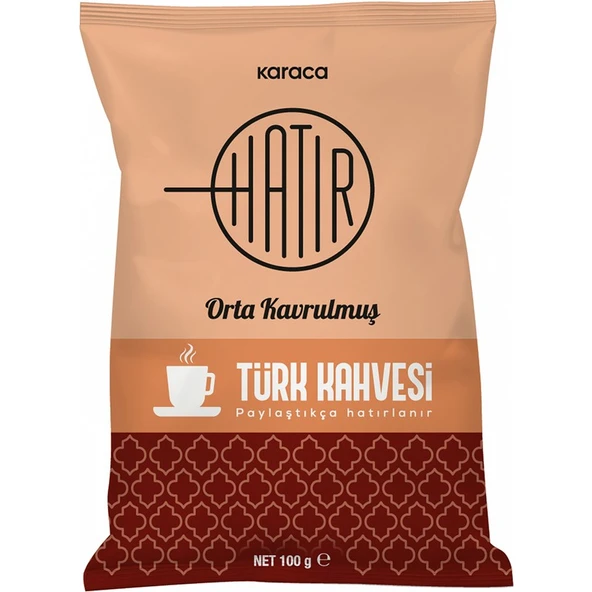 Karaca Hatır Orta Kavrulmuş Bol Köpüklü Türk Kahvesi 100 gr ürün görseli