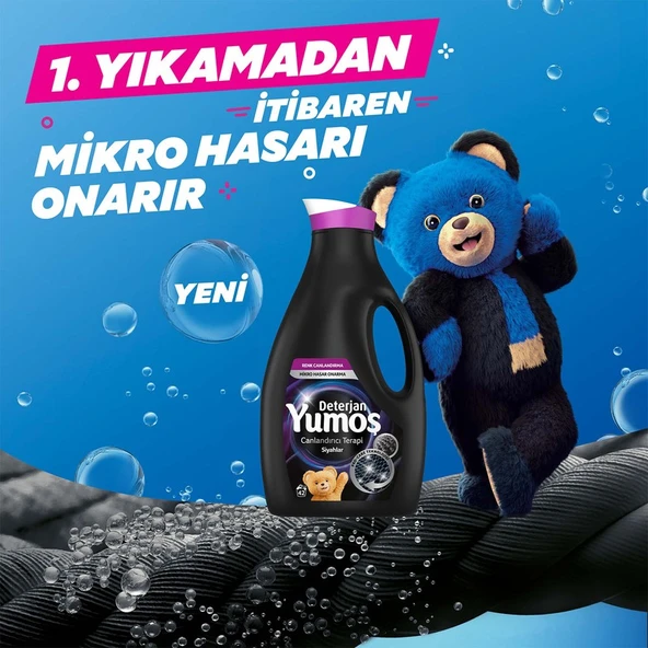 Yumoş Sıvı Deterjan Siyahlar İçin Canlandırıcı Bakım 2520 ml - Resim 4