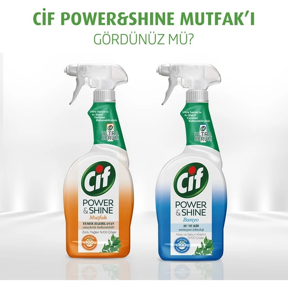 Cif Power&Shine Mutfak 750 ml + Cif Power&Shine Banyo 750 ml - Resim 7