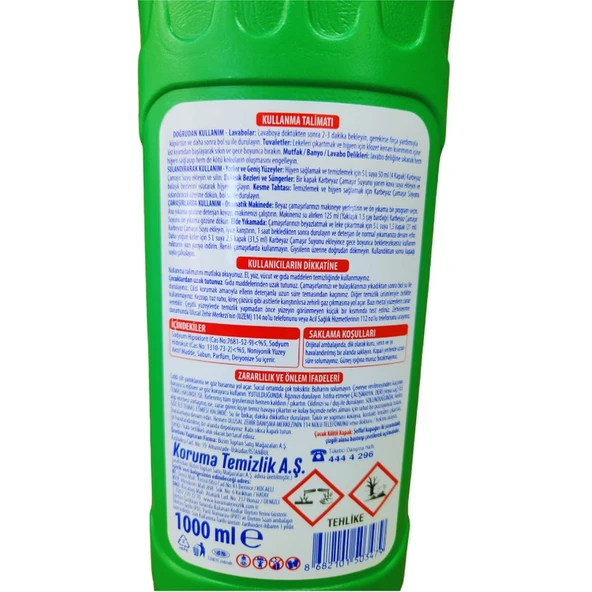 Karbeyaz Ultra Güçlü Formul Yoğun Kıvamlı Çamaşır Suyu 1000 ml - Resim 4