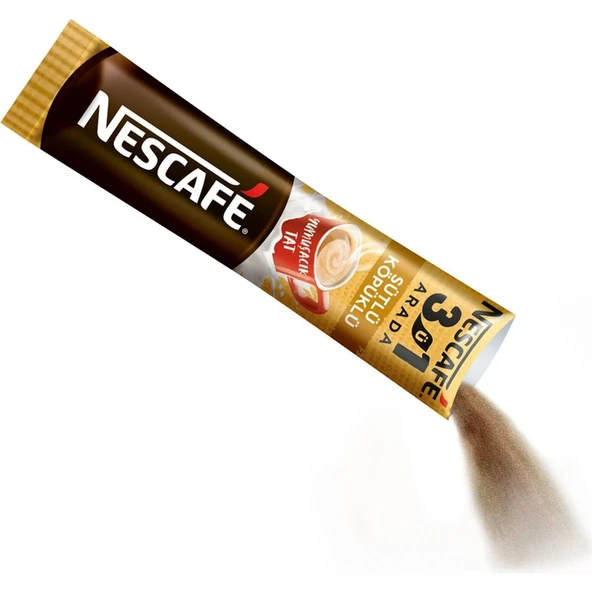 Nescafe 3ü1 Arada Sütlü Köpüklü Kahve 17,4 gr x 56 Adet - Resim 3