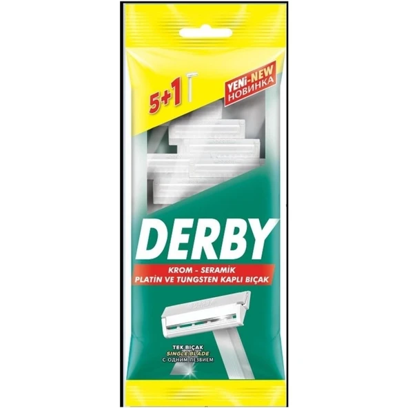 Derby Tıraş Bıçağı Tek Bıçak 5+1 Poşet - Resim 2