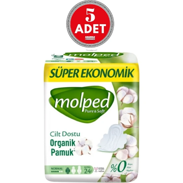 Molped Pure & Soft Süper Eko Normal 24'lü 5 Adet ürün görseli