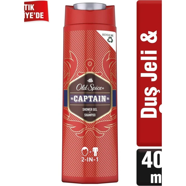 Old Spice Captain Duş Jeli 400 ml Duş Jeli - Resim 2