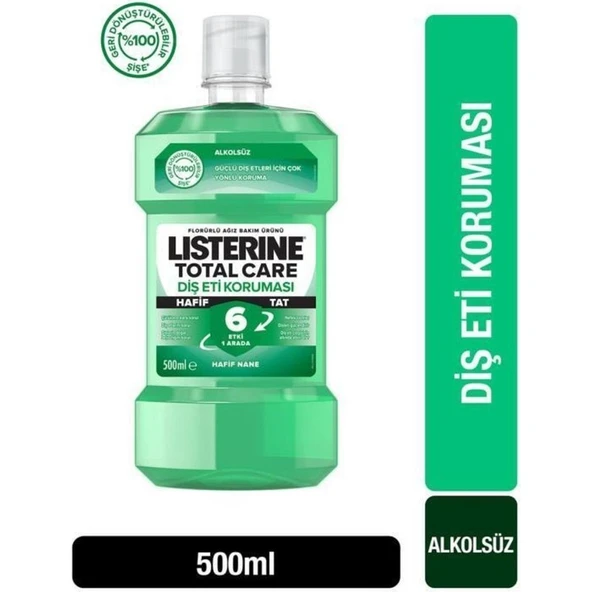 Listerine Diş ve Diş Eti Koruması Hafif Tat 500 ml ürün görseli
