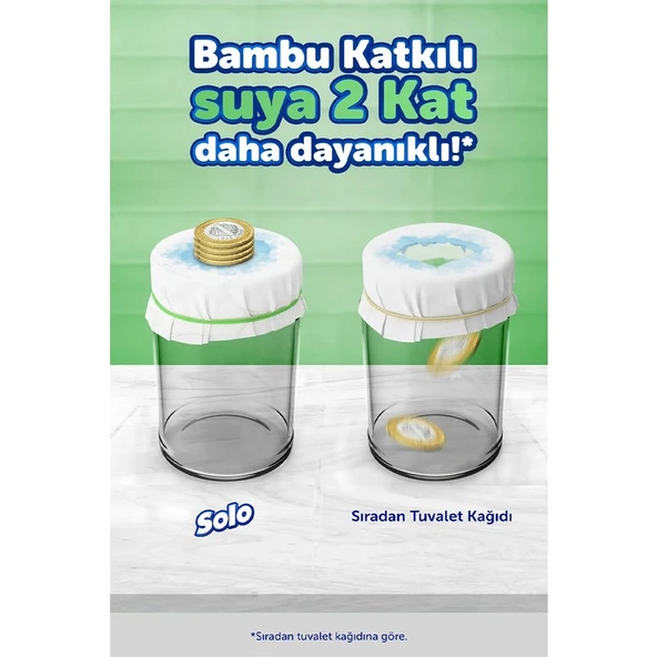 Solo Tuvalet Kağıdı Bambu Katkılı 120'li - Resim 2