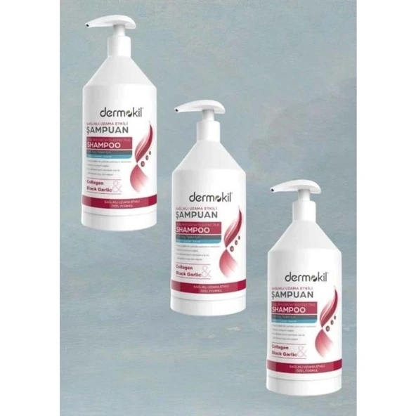 Kozmopol Dermokil Collagen&black Garlic Şampuan 1000 ml X3 Adet ürün görseli